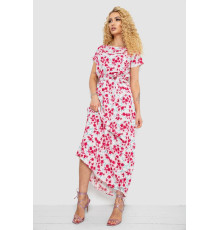 Платье с принтом, цвет молочно-розовый, 214R0228-8 Платье с принтом, цвет молочно-розовый, 214R0228-8
