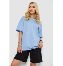 Костюм жіночий повсякденний, колір блакитний, 241R5004-1