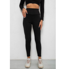 Лосины однотонные, цвет черный, 257R2044 Лосины однотонные, цвет черный, 257R2044