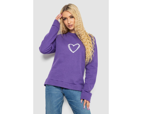 Свитшот женский, цвет фиолетовый, 238R57162