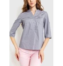 Блуза однотонная, цвет светло-серый, 230R96