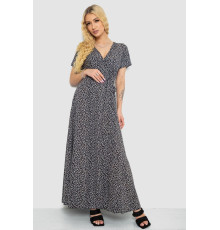 Сарафан с принтом на запах, цвет черно-бежевый, 241R182 Сарафан с принтом на запах, цвет черно-бежевый, 241R182