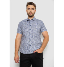 Сорочка чоловіча з принтом, колір синій, 214R6917-8