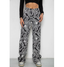 Джинси жіночі, колір чорно-білий, 250R1145