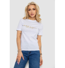 Футболка женская с принтом, цвет белый, 238R57399