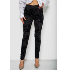 Лосины однотонные, цвет черный, 238R327-4