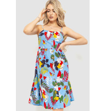 Сарафан женский с цветочным принтом, цвет голубой, 221R1932-4