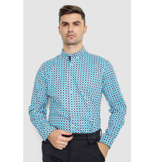 Сорочка чоловіча повсякденна, колір біло-блакитний, 247R401 Сорочка чоловіча повсякденна, колір біло-блакитний, 247R401