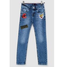Джинси дитячі для хлопчиків, колір синій, 247R9410