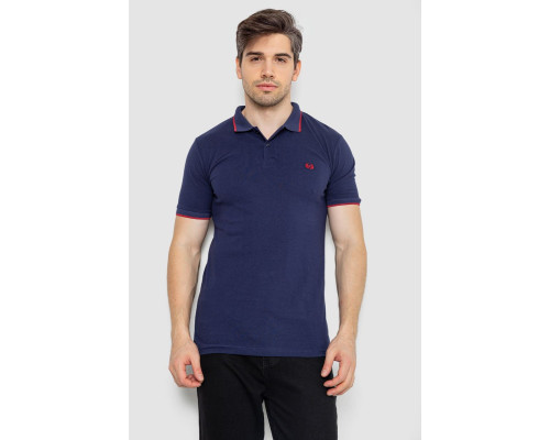 Поло чоловіче котонове, колір темно-синій, 247R301