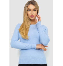 Кофта жіноча однотонна повсякденна, колір блакитний, 244R2033