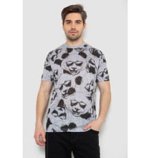 Футболка мужская с принтом, цвет серый, 244R6029