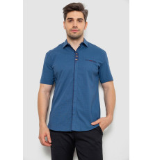 Рубашка мужская с принтом, цвет синий, 214R7020 Рубашка мужская с принтом, цвет синий, 214R7020
