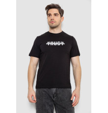 Футболка мужская с принтом, цвет черный, 241R1902