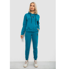Спортивный костюм женский двухнитка, цвет бирюзовый, 214R1419-003
