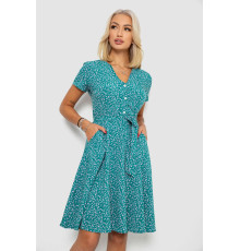 Сукня софт з принтом, колір зелений, 230R0032