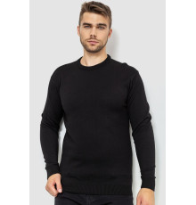 Свитер мужской однотонный, цвет черный, 161R1770-1