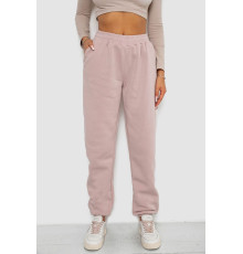 Спортивні штани жіночі на флісі, колір бежевий, 238R58671