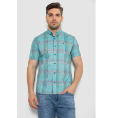 Рубашка мужская в полоску, цвет мятный, 214R841