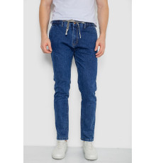 Джинсы мужские на резинке, цвет синий, 244R8063