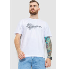 Футболка мужская батал, цвет белый, 208R019