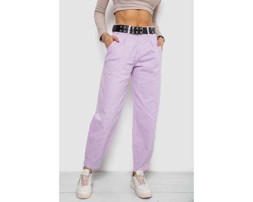 Джинси жіночі балони, колір бузковий, 0R00276