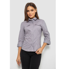 Сорочка жіноча однотонна, колір сірий, 230R068-7