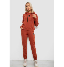 Спортивный костюм женский двухнитка, цвет терракотовый, 214R1419-003