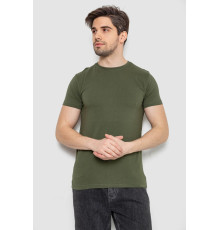 Футболка мужская однотонная базовая, цвет хаки, 244R2408