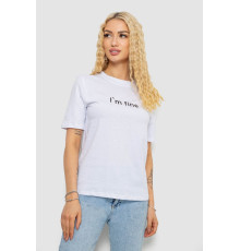 Футболка женская с принтом, цвет белый, 241R1833