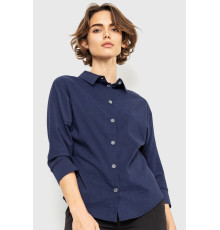 Блуза классическая, цвет темно-синий, 230R100-1