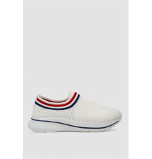 Слипоны мужские, цвет белый, 244RA315