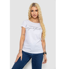 Футболка женская с принтом, цвет белый, 244R2208-1