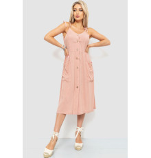 Сарафан повседневный однотонный, цвет пудровый, 102R333