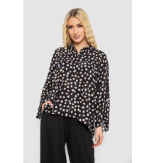 Сорочка жіноча вільного крою з принтом, колір чорний, 102R5228-1 Сорочка жіноча вільного крою з принтом, колір чорний, 102R5228-1