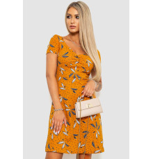 Сукня з повсякденним принтом, колір коричневий, 244R283 Сукня з повсякденним принтом, колір коричневий, 244R283