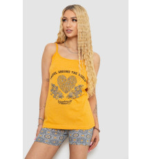 Жіноча піжама з принтом, колір жовтий, 238R3119
