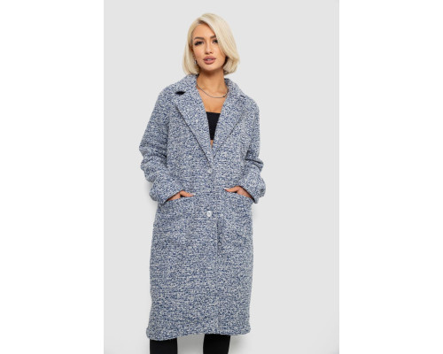 Пальто жіноче без підкладки, колір синій, 257R99