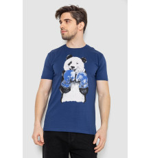 Футболка мужская с принтом, цвет синий, 244R5996