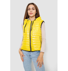 Жилетка женская дутая, цвет желтый, 102R380-1