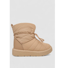 Дутики женские зимние на меху, цвет бежевый, 248RFM100-5 Дутики женские зимние на меху, цвет бежевый, 248RFM100-5