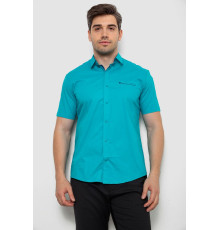 Рубашка мужская, цвет бирюзовый, 214R7325