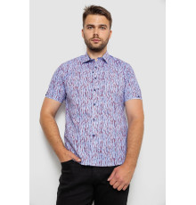 Сорочка чоловіча з принтом, колір бузковий, 214R6917-8