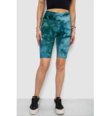 Велотреки женские в рубчик, цвет зеленый, 238R58193