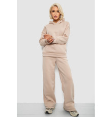 Спортивний костюм жіночий на флісі, колір бежевий, 257R87