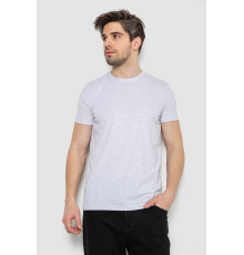 Футболка мужская однотонная базовая, цвет светло-серый, 244R2410