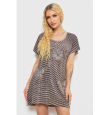 Туника женская с принтом, цвет мокко, 238RBD378