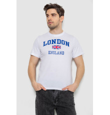 Футболка мужская с принтом, цвет белый, 241R1909