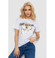 Футболка женская, цвет белый, 244R4612