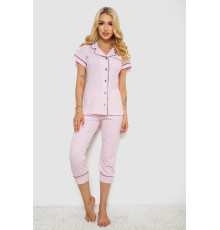 Піжама жіноча, колір рожевий, 243R19008